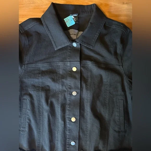 Disney Jack Skellington Black Denim Jacket The Nightmare Before Christmas - Picture 3 of 9